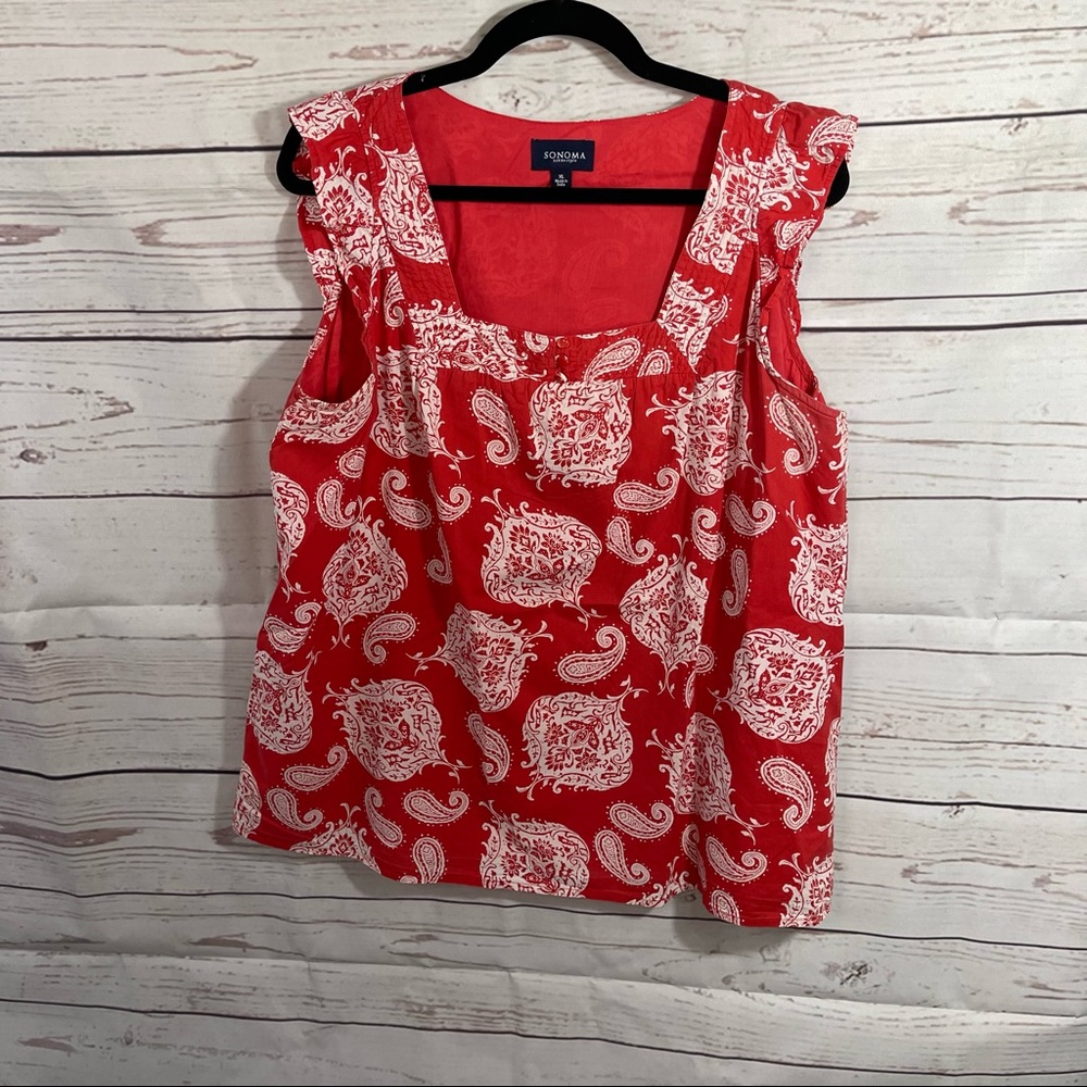 Sonoma Woman's X Large Sleeveless Top